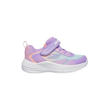 Pantofi sport cu logo Microspec Advance Oasis - Albastru pastel/Piersica/Lila