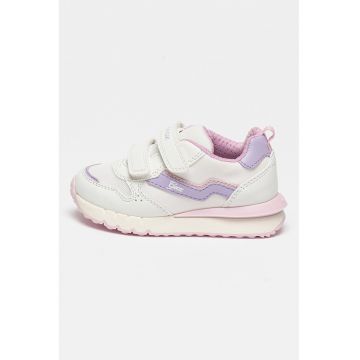 Pantofi sport din piele ecologica cu inchidere velcro