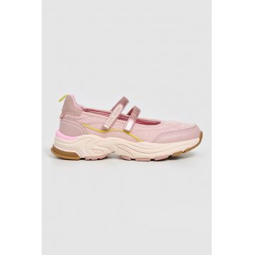 Pantofi sport Mary Jane demiwedge - Roz pastel/Roz prafuit