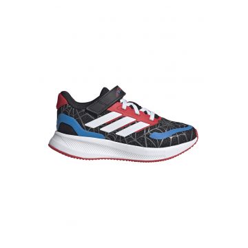 Pantofi sport Runflacon cu model Spiderman - Negru/Albastru royal/Alb optic/Rosu vermillion