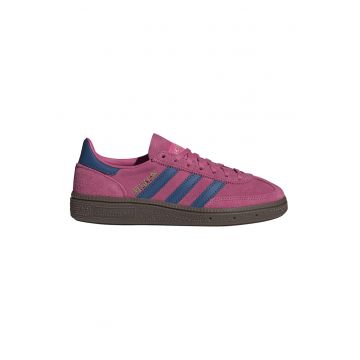Pantofi sport Spezial low-cut din piele intoarsa - Roz zmeuriu/Bleumarin