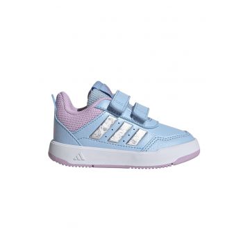 Pantofi sport Tensaur Sport 3.0 de piele ecologica cu velcro - Albastru pastel/Alb optic/Roz prafuit
