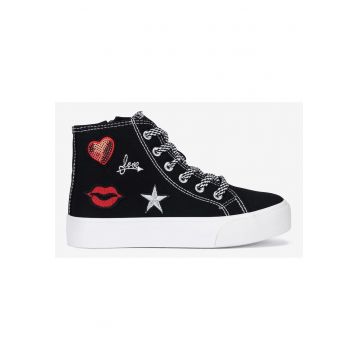 Tenisi fete  5905588787396 - Textil - Negru - Negru