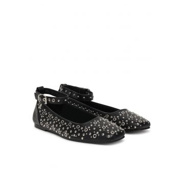 Balerini GWB23 .000.C0027S -  Piele ecologica - Negru/Argintiu