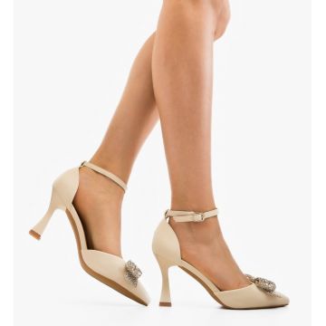 Pantofi cu toc Hare Bej