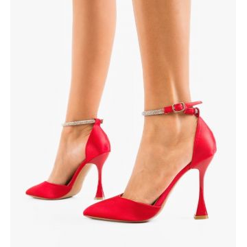 Pantofi cu toc Rory Rosii