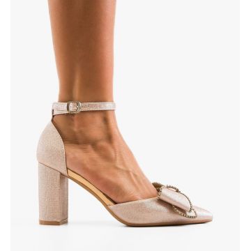 Pantofi cu toc Undya Aurii