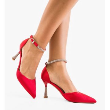 Pantofi cu toc Ydeu Rosii