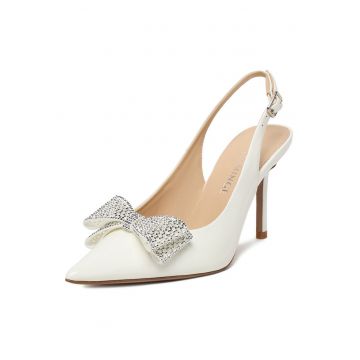 Pantofi dama -  piele naturala - alb
