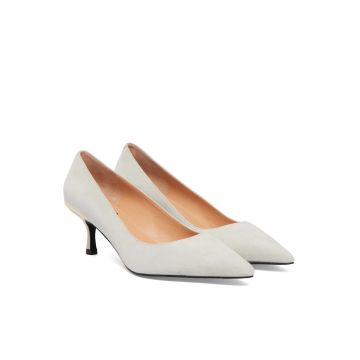 Pantofi dama -  piele naturala - gri