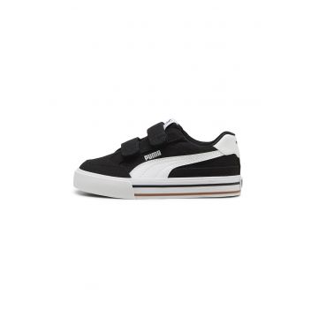 Pantofi sport cu velcro Court Classic - Negru