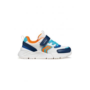 Pantofi sport Loftus cu model colorblock - Alb/Portocaliu mandarina/Bleumarin