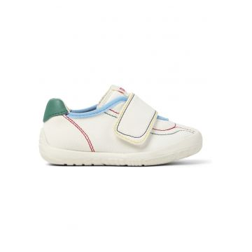 Pantofi sport Peu Path Twins cu velcro - Alb/Alb murdar