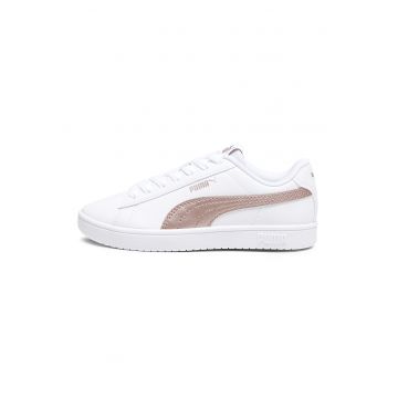 Pantofi sport Rickie Classic de piele ecologica si material textil - Auriu rose/Alb murdar