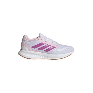 Pantofi sport Run Falcon 5 low-cut din plasa - Alb/Gri deschis/Roz fandango