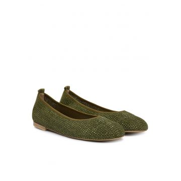 Balerini 9-22112-46 -  Kaki - Piele naturala