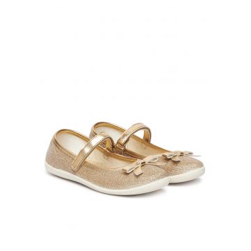 Balerini copii -  Fete - auriu - tesatura textila