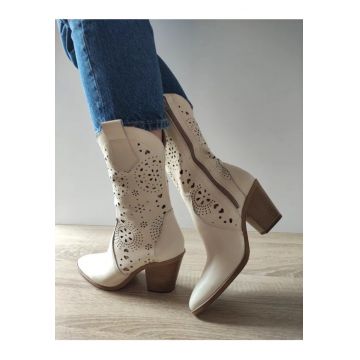 Cizme Vara Elegante Dama  3624-1 Bej - Bej - Bej