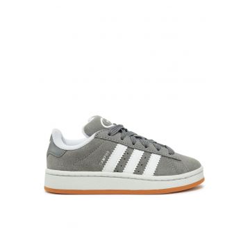 i unisex Adidas Campus - piele naturala - gri/alb -