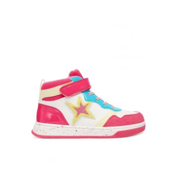 Pantofi copii -  pentru fete - piele ecologica - multicolor