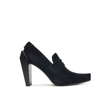 Pantofi dama  Black II Gem Loafer Hi - Negru