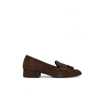 Pantofi dama -  piele naturala - maro -
