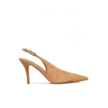 Pantofi -  piele naturala - maro