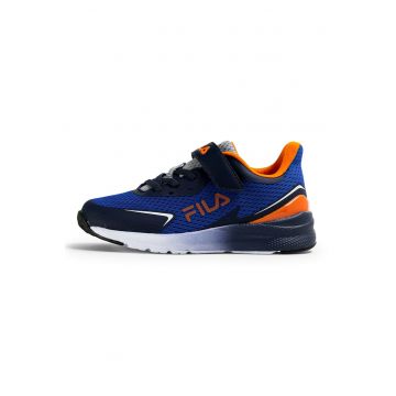 Pantofi sport de plasa cu velcro Crusher V - Portocaliu mandarina/Albastru royal/Bleumarin
