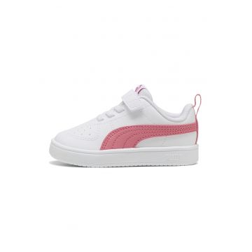 Pantofi sport Rickie AC+ de piele ecologica - Rosu stins/Alb optic