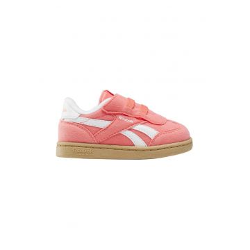 Pantofi sport  Smash Edge - piele intoarsa - inchidere cu velcro - roz - material sintetic