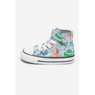 Tenisi cu model Chuck Taylor All Star - Verde/Portocaliu mandarina/Albastru glaciar