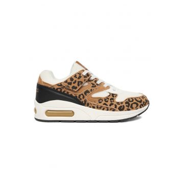 Adidasi copii -  animal print - bej - material sintetic