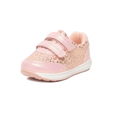 Adidasi copii -  velcro - roz - material sintetic