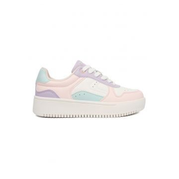 Adidasi Fete -  piele ecologica - multicolor -