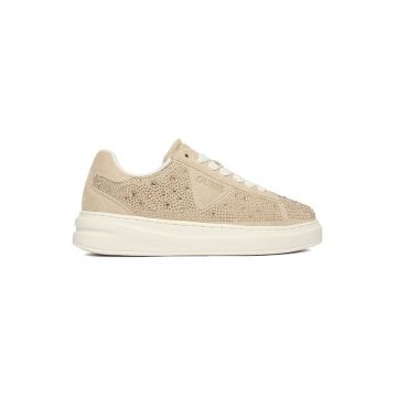 Adidasi Fete -  piele naturala - bej -