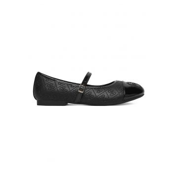Balerini copii -  negru - material sintetic - pentru fete