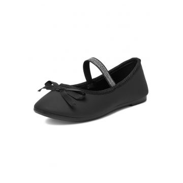 Balerini copii -  negru - material sintetic - pentru fete