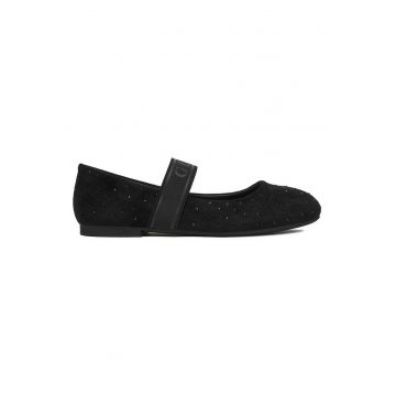 Balerini copii -  negru - textilt