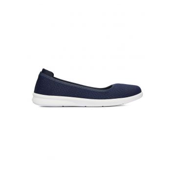 Balerini dama -  albastru - textil