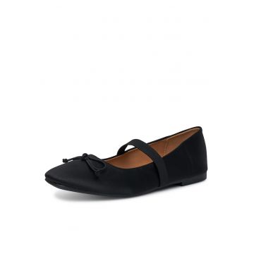 Balerini dama  negru - textil -