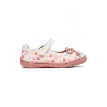 Balerini fete -  cu velcro - multicolor - material sintetic