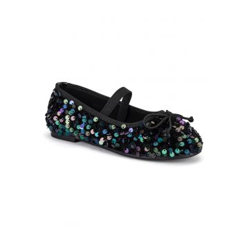 Balerini Fete -  negru - textil -