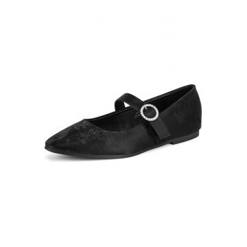 Balerini -  material textil - negru - pentru femei -