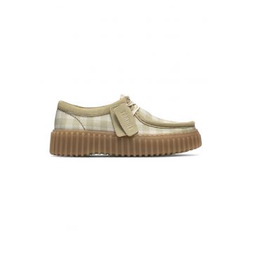 Mocasini de piele intoarsa Torhill - Verde deschis/Verde lime/Verde fistic