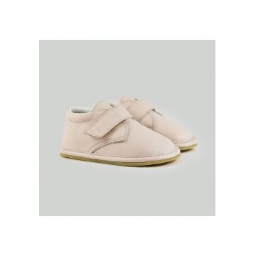 Pantofi Barefoot din piele naturala - Pinkee - Roz - Roz pastel