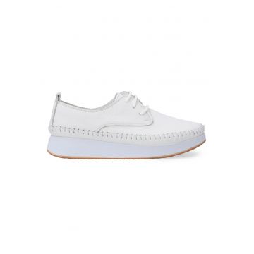 Pantofi casual din piele cu siret