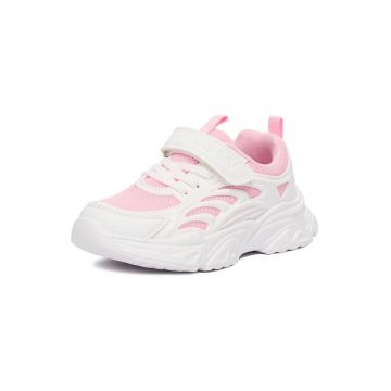 Pantofi copii -  adidasi - velcro - alb - textil