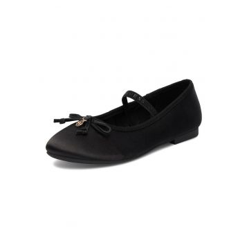 Pantofi copii -  balerini - negru - textil