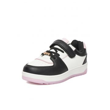 Pantofi copii -  fete - alb negru