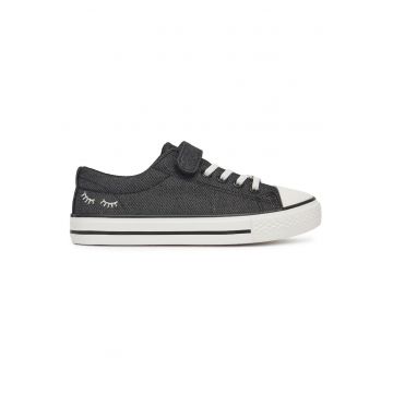 Pantofi copii -  negru - material textil - pentru fete -